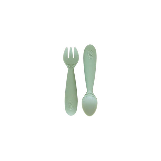 ezpz green baby toddler kid utensils