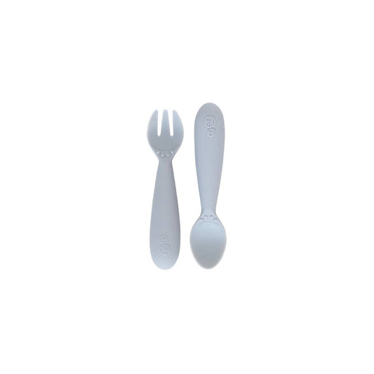 ezpz gray baby toddler kid utensils