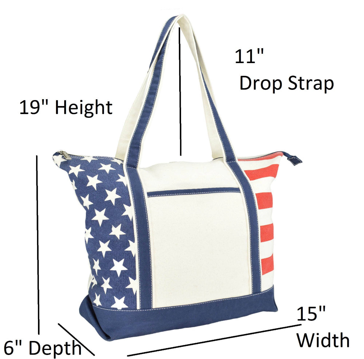 American Flag USA Tote Bag