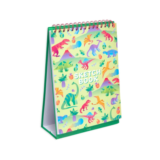 ooly kids coloring standing sketchbook pad dinosaurs