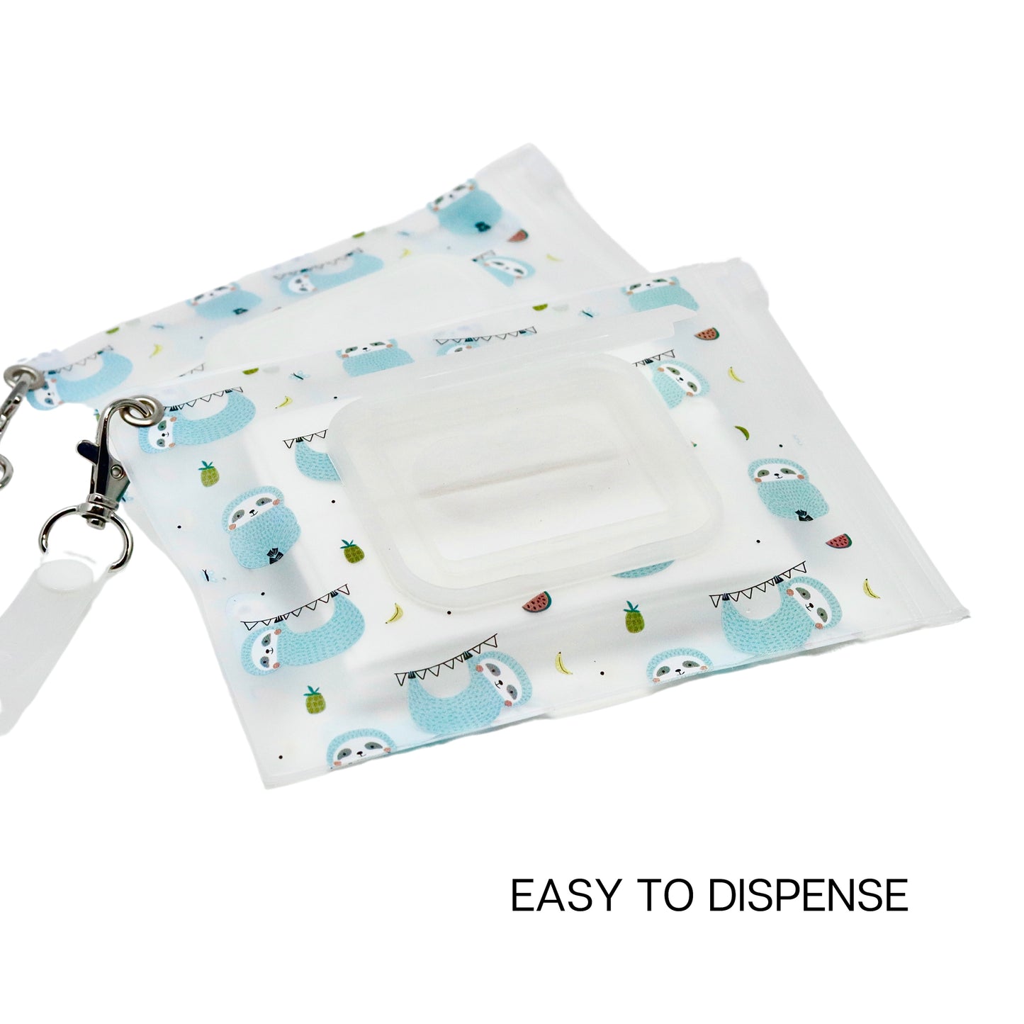 Orchid Hearts Design Mini Wipes Pouch - Rainforest Love (2 Pack)