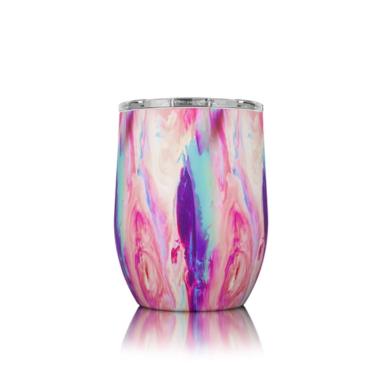16 oz Cotton Candy SIC Stemless Stainless Steel Wine Cup