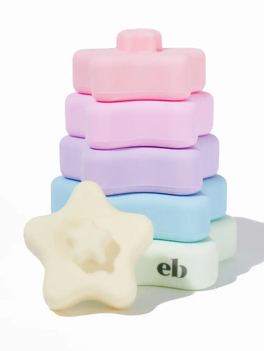 Star Shape Stacking Toy | Silicone Stacking Blocks