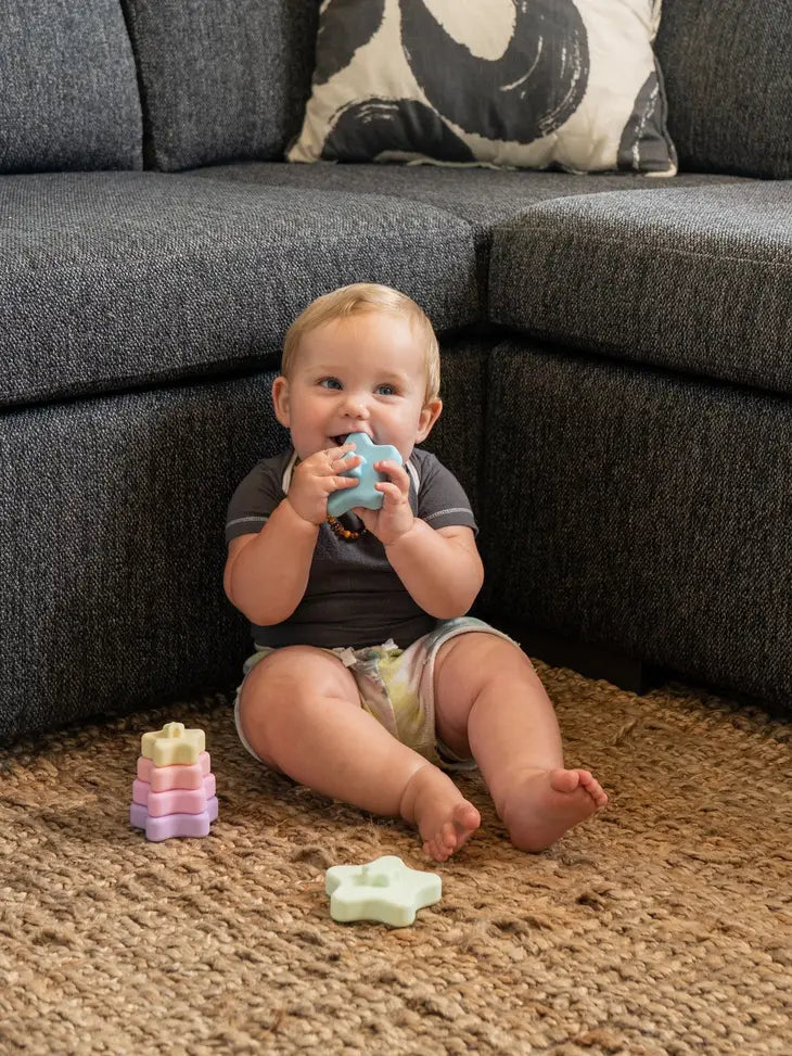 Star Shape Stacking Toy | Silicone Stacking Blocks