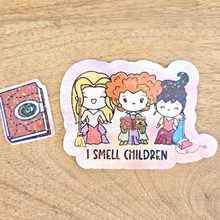 Load image into Gallery viewer, Hocus Pocus Cute Witches and BooOOOk Halloween Sticker Set (WATERPROOF)
