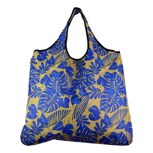 yay novelty cute reusable bag blue floral 