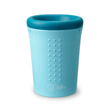 Load image into Gallery viewer, GoSili Oh! No Spill Cup - Teal/Sky Blue
