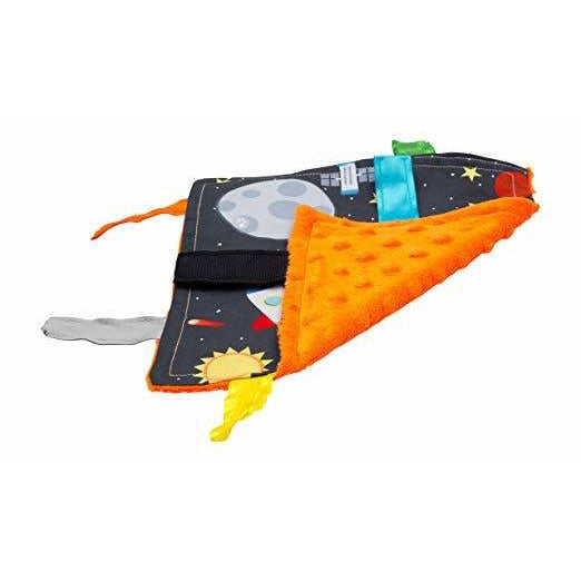 Space Rockets Crinkle Tag Square