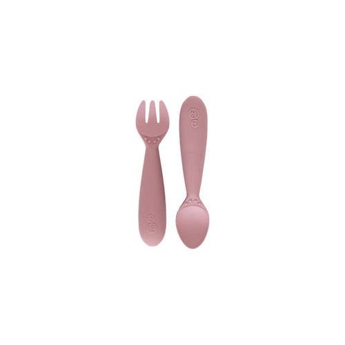 ezpz blush pink baby toddler kid utensils 