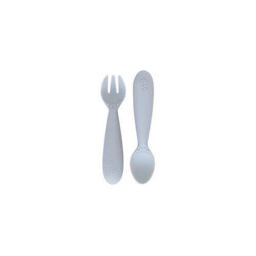 ezpz gray baby toddler kid utensils 