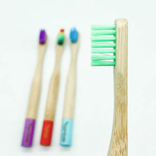 Load image into Gallery viewer, Bamboo Kids Toothbrush - GREEN
