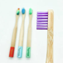 Load image into Gallery viewer, Bamboo Kids Toothbrush - PURPLE
