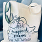 unicorn sparkle magical mom tote bag canvas tote