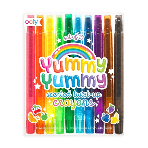 ooly kids coloring yummy yummy twist up crayons scented