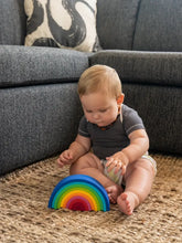 Load image into Gallery viewer, Rainbow Stacking Toy | Silicone Stacking Blocks
