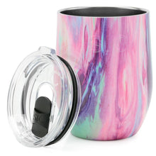 Load image into Gallery viewer, 16 oz Cotton Candy SIC Stemless Stainless Steel Wine Cup
