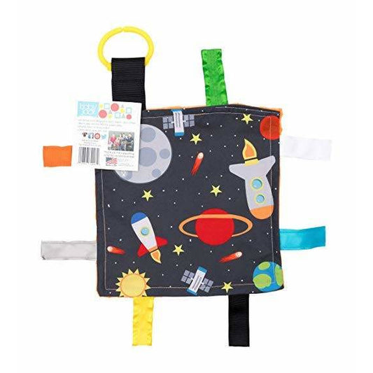 space rocket crinkle taggie baby toys
